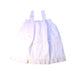 A White Sleeveless Dresses from Little Cotton Clothes in size 5T for girl. (Front View)