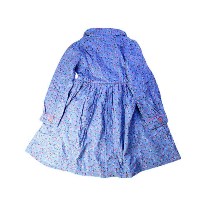 A Blue Long Sleeve Dresses from Rachel Riley in size 5T for girl. (Back View)