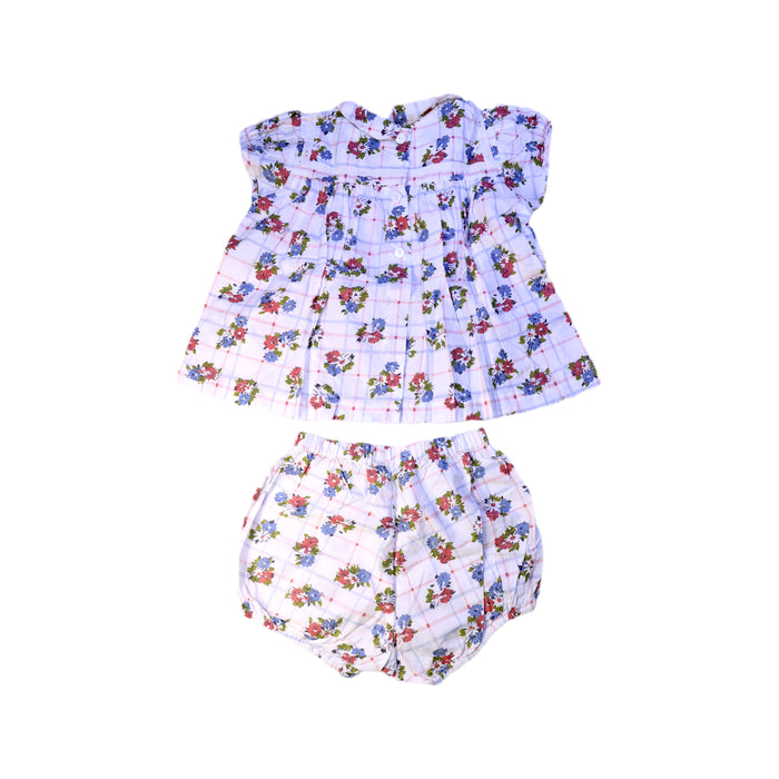 A White Shorts Sets from Little Cotton Clothes in size 5T for girl. (Back View)