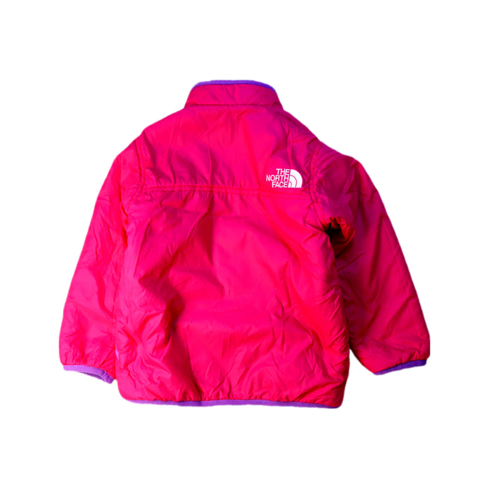 A Pink Puffer/Quilted Jackets from The North Face in size 3T for girl. (Back View)