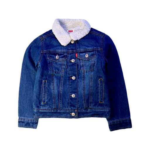 A Blue Lightweight Jackets from Levi's in size 5T for neutral. (Front View)