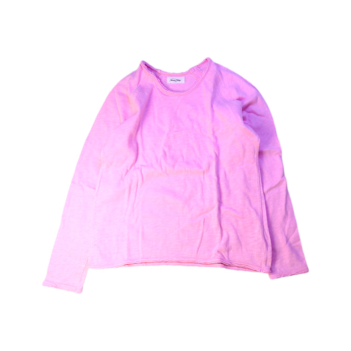 A Pink Long Sleeve Tops from American Vintage in size 9Y for neutral. (Front View)