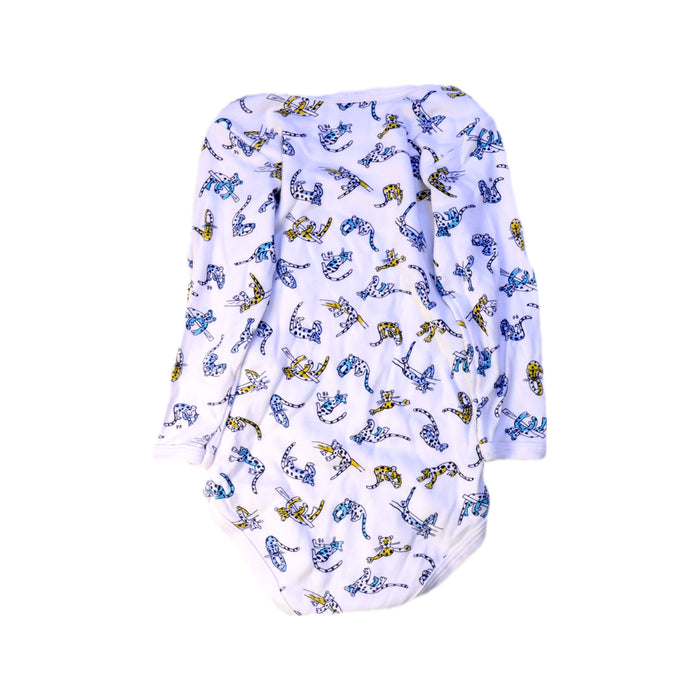 A White Long Sleeve Bodysuits from Petit Bateau in size 12-18M for neutral. (Back View)