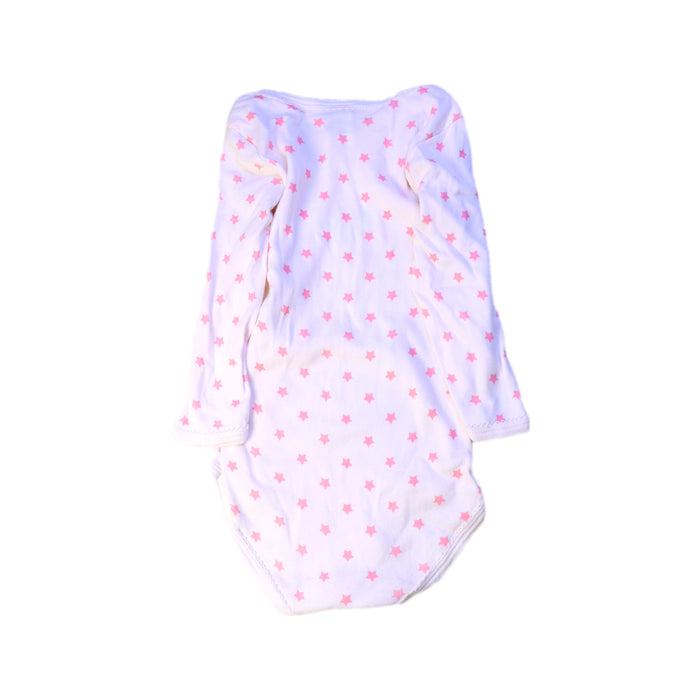 A Pink Long Sleeve Bodysuits from Petit Bateau in size 12-18M for neutral. (Back View)