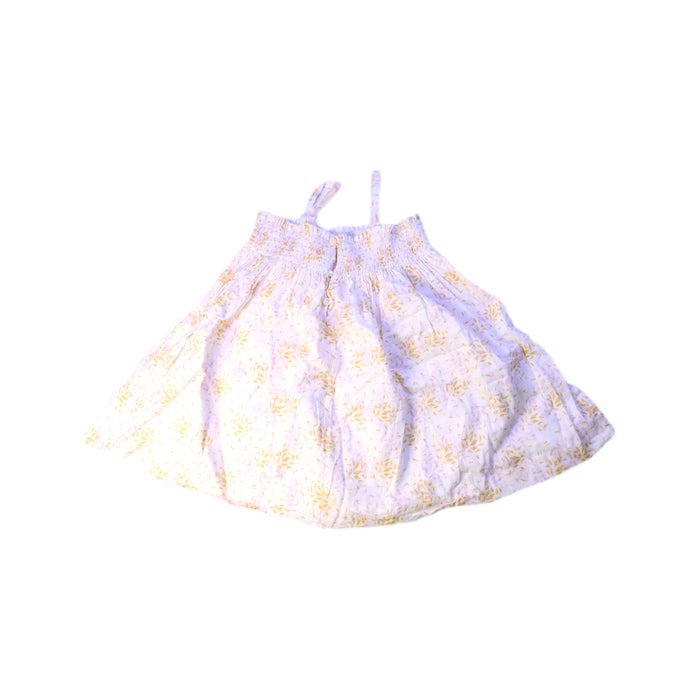 A White Sleeveless Dresses from Bonpoint in size 2T for girl. (Back View)