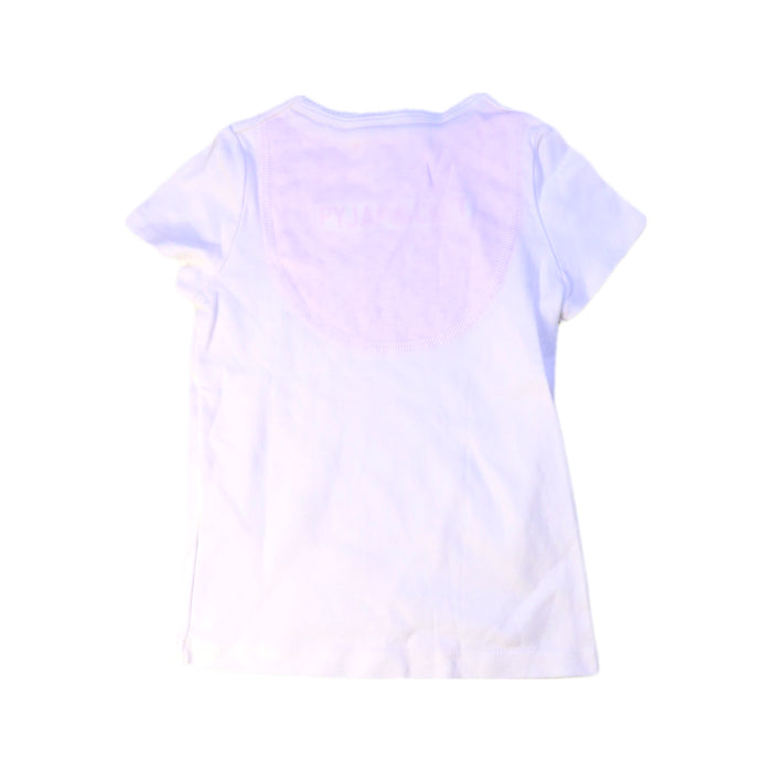 A White Short Sleeve T Shirts from Petit Bateau in size 3T for girl. (Back View)