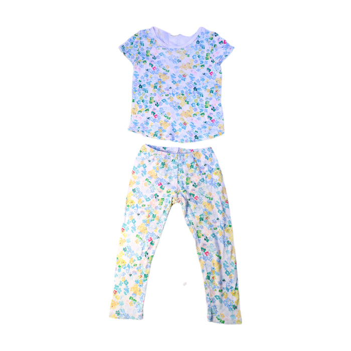 A Multicolour Pants Sets from Petit Bateau in size 2T for girl. (Front View)