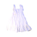 A White Sleeveless Dresses from Jamie Kay in size 3T for girl. (Back View)