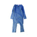 A Blue Onesies from Petit Bateau in size 12-18M for neutral. (Front View)