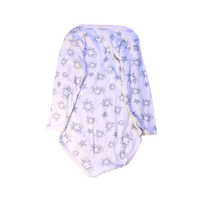 A White Long Sleeve Bodysuits from Petit Bateau in size 12-18M for neutral. (Back View)