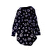 A Navy Long Sleeve Bodysuits from Petit Bateau in size 12-18M for neutral. (Back View)