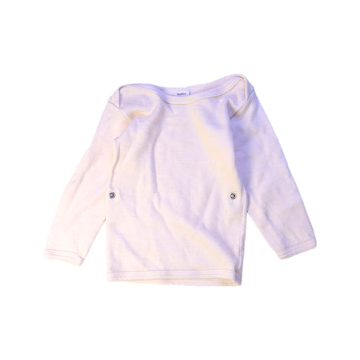 A Ivory Long Sleeve Tops from Petit Bateau in size 12-18M for boy. (Front View)