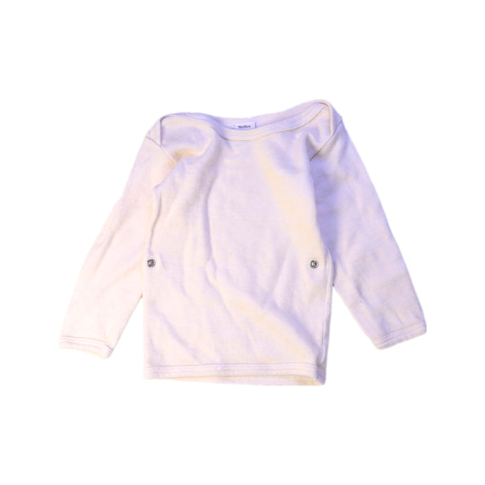 A Ivory Long Sleeve Tops from Petit Bateau in size 12-18M for boy. (Front View)