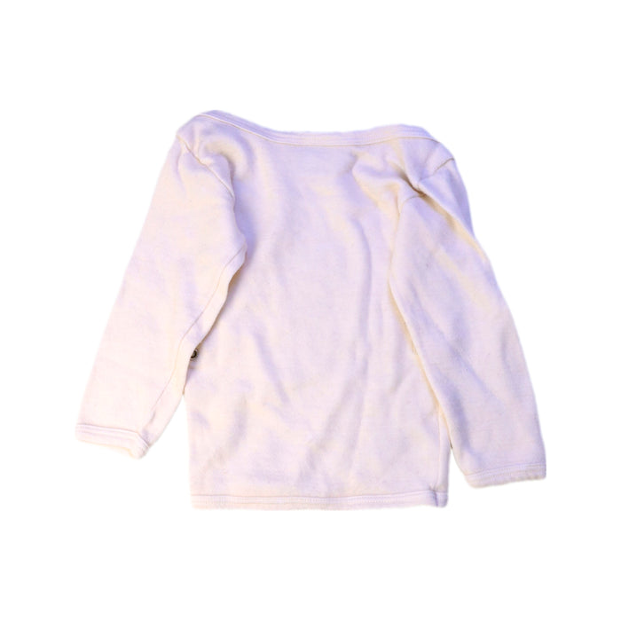 A Ivory Long Sleeve Tops from Petit Bateau in size 12-18M for boy. (Back View)