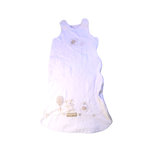 A White Sleepsacs from Natures Purest in size 6-12M for neutral. (Front View)