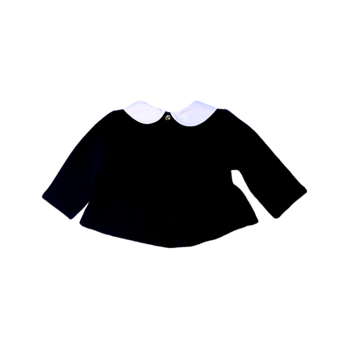 A Black Long Sleeve Tops from Jacadi in size 3-6M for girl. (Back View)