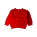 A Red Cardigans from Petit Bateau in size 6-12M for girl. (Front View)