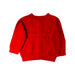 A Red Cardigans from Petit Bateau in size 6-12M for girl. (Back View)