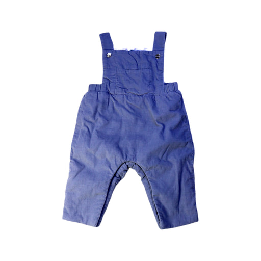 A Blue Long Overalls from Jacadi in size 3-6M for boy. (Front View)