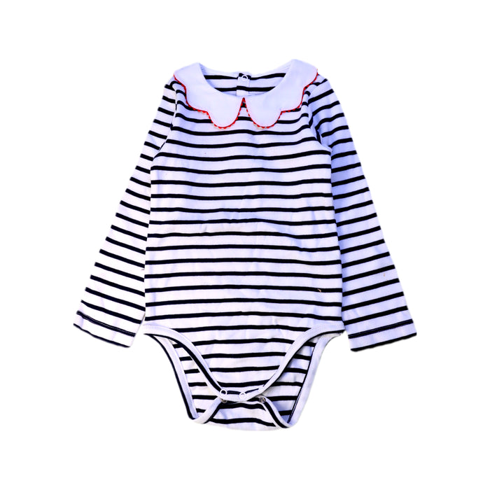 A Black Long Sleeve Bodysuits from Jacadi in size 3T for girl. (Front View)