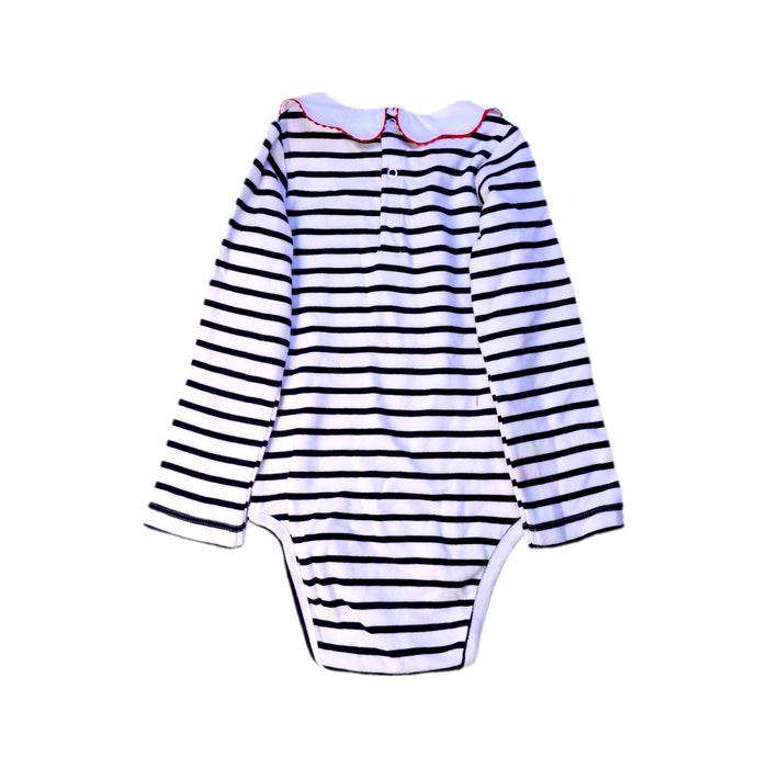 A Black Long Sleeve Bodysuits from Jacadi in size 3T for girl. (Back View)
