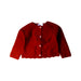 A Red Cardigans from Jacadi in size 6-12M for girl. (Front View)