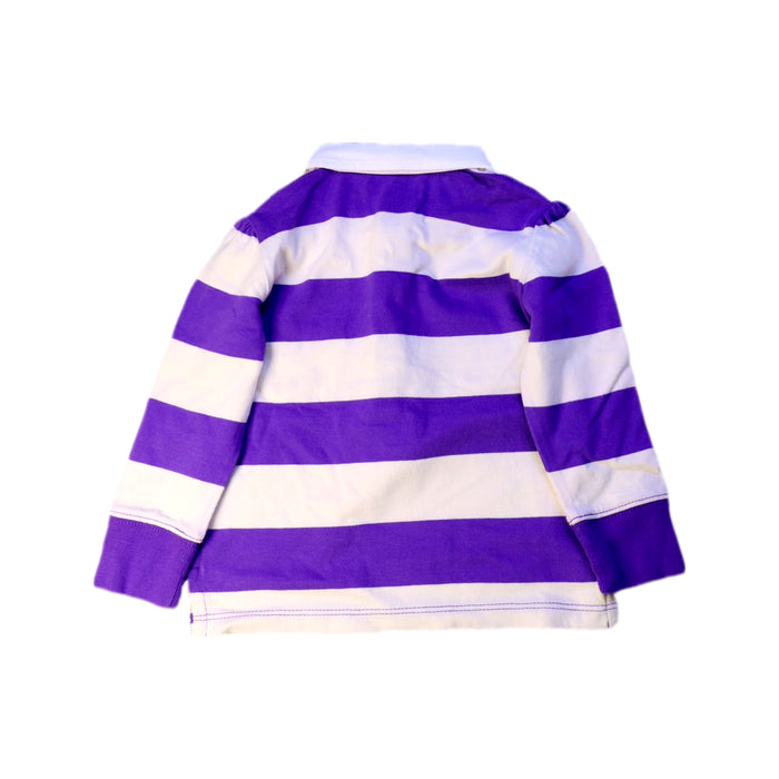A Purple Long Sleeve Polos from Ralph Lauren in size 12-18M for boy. (Back View)
