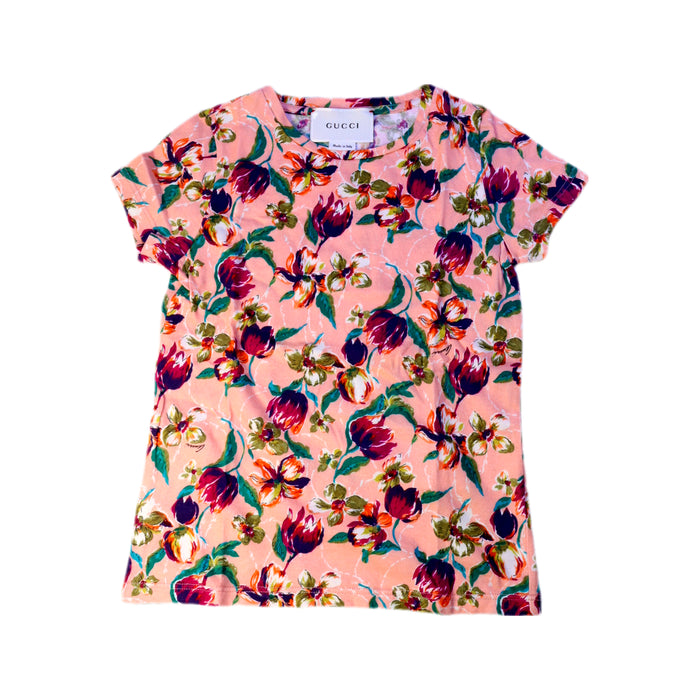 A Multicolour Short Sleeve Tops from Gucci in size 6T for girl. (Front View)