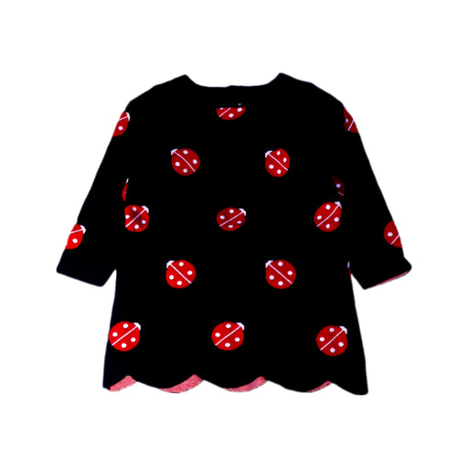 A Black Long Sleeve Dresses from Jacadi in size 6-12M for girl. (Front View)