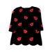 A Black Long Sleeve Dresses from Jacadi in size 6-12M for girl. (Back View)