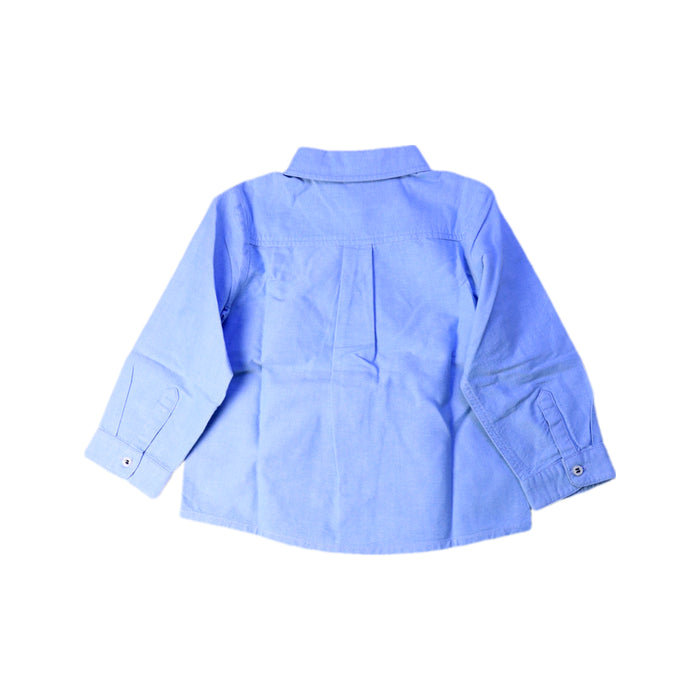 A Blue Long Sleeve Shirts from Jacadi in size 2T for boy. (Back View)