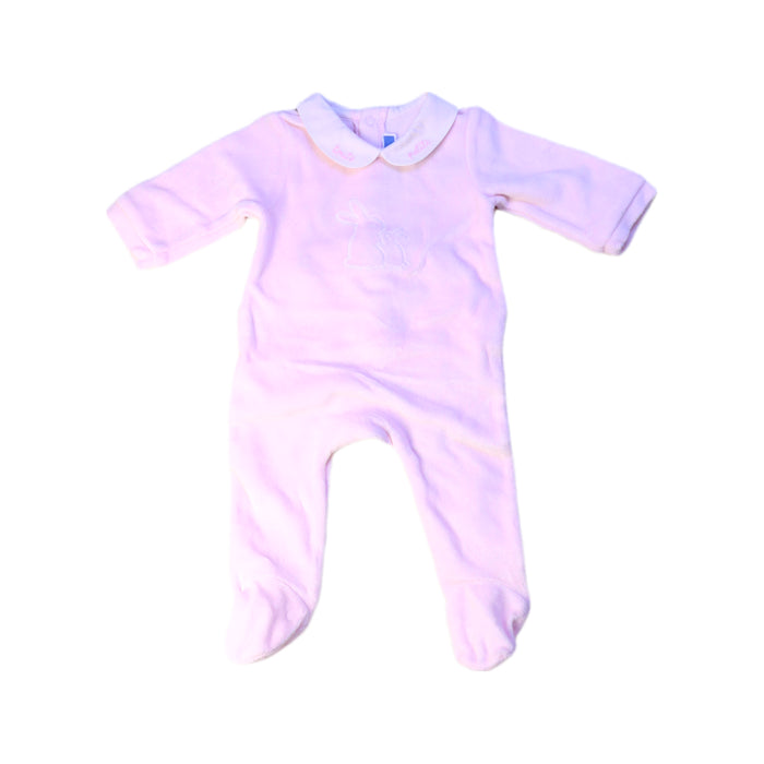A Pink Onesies from Jacadi in size 0-3M for girl. (Front View)