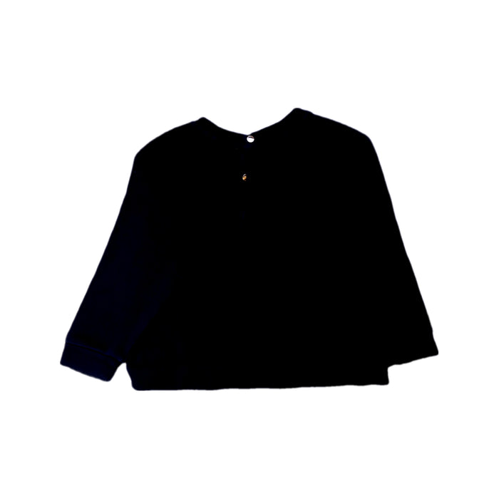 A Black Crewneck Sweatshirts from Jacadi in size 3T for girl. (Back View)