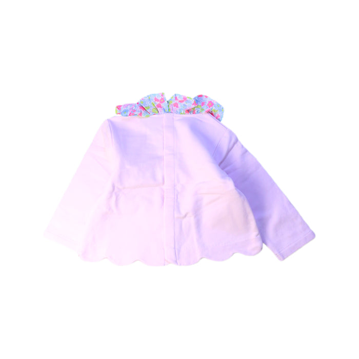A Pink Long Sleeve Tops from Jacadi in size 6-12M for girl. (Back View)