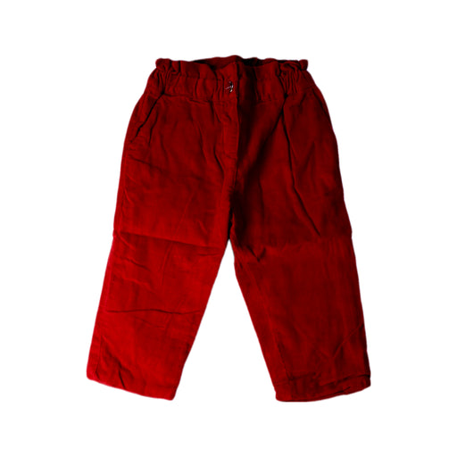 A Red Casual Pants from Jacadi in size 6-12M for girl. (Front View)