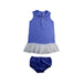 A Blue Sleeveless Dresses from Ralph Lauren in size 12-18M for girl. (Front View)