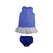 A Blue Sleeveless Dresses from Ralph Lauren in size 12-18M for girl. (Back View)