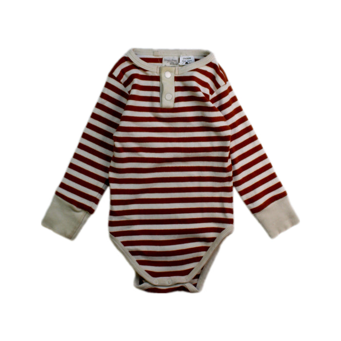 A Red Long Sleeve Bodysuits from Snuggle Hunny in size 6-12M for neutral. (Front View)