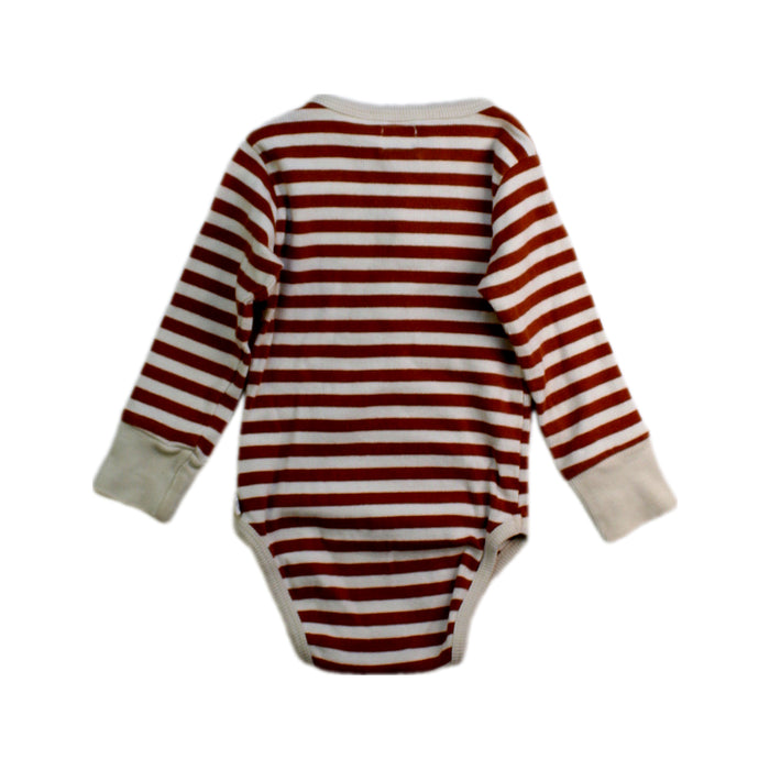 A Red Long Sleeve Bodysuits from Snuggle Hunny in size 6-12M for neutral. (Back View)