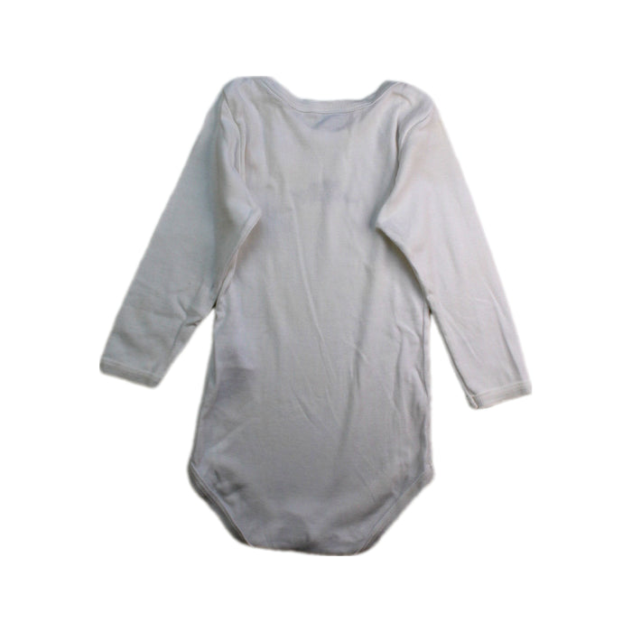 A White Long Sleeve Bodysuits from Petit Bateau in size 12-18M for boy. (Back View)
