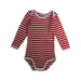 A Red Long Sleeve Bodysuits from Petit Bateau in size 18-24M for neutral. (Front View)