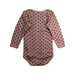 A Pink Long Sleeve Bodysuits from Petit Bateau in size 12-18M for girl. (Back View)