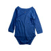 A Blue Long Sleeve Bodysuits from Petit Bateau in size 6-12M for boy. (Front View)