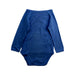 A Blue Long Sleeve Bodysuits from Petit Bateau in size 6-12M for boy. (Back View)