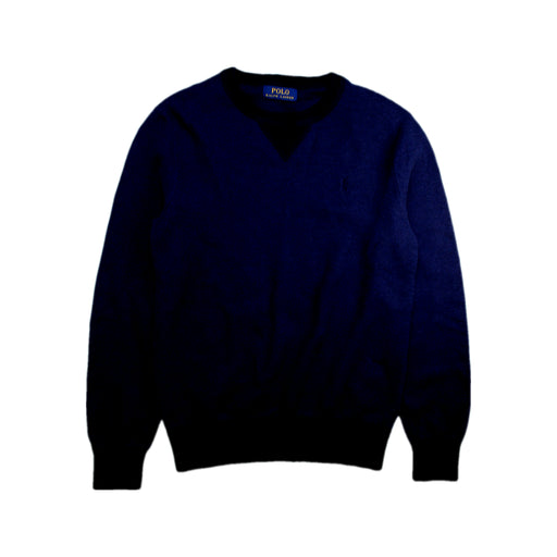 A Navy Crewneck Sweatshirts from Polo Ralph Lauren in size 14Y for boy. (Front View)