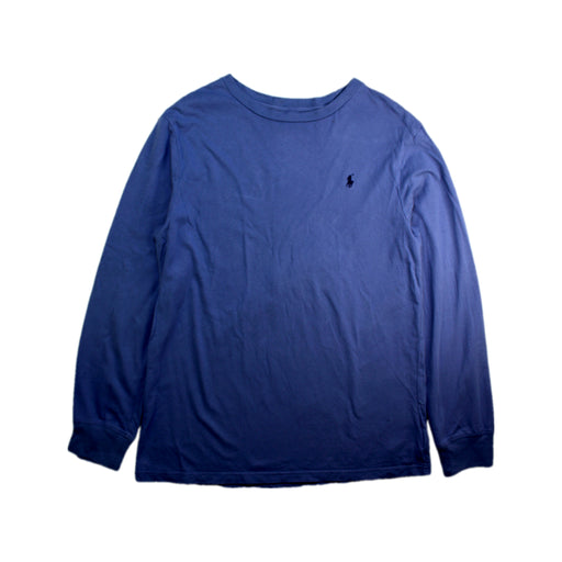 A Blue Long Sleeve T Shirts from Polo Ralph Lauren in size 14Y for boy. (Front View)