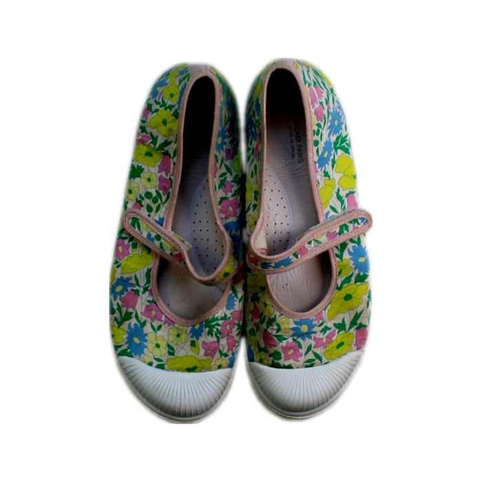 A Multicolour Flats from Jacadi in size 9Y for girl. (Back View)