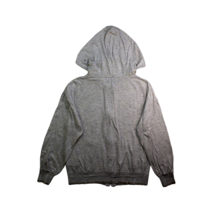 A Grey Zippered Sweatshirts from Monoprix in size 10Y for girl. (Back View)