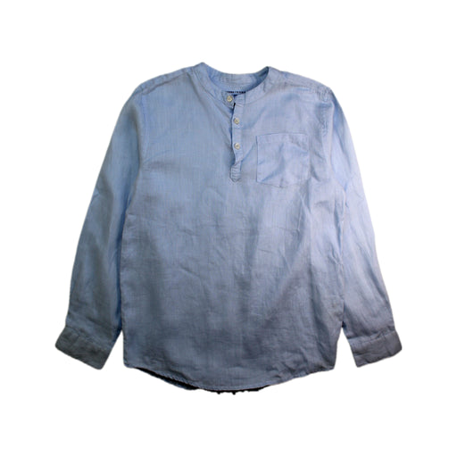 A Blue Long Sleeve Shirts from Monoprix in size 12Y for boy. (Front View)