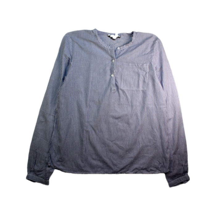 A Blue Long Sleeve Shirts from Bonpoint in size 14Y for boy. (Front View)